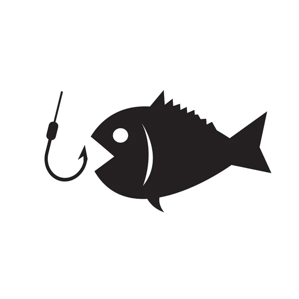 Icono de pesca — Vector de stock