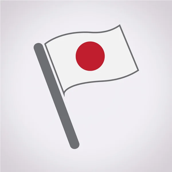 Flaga Japonii — Wektor stockowy