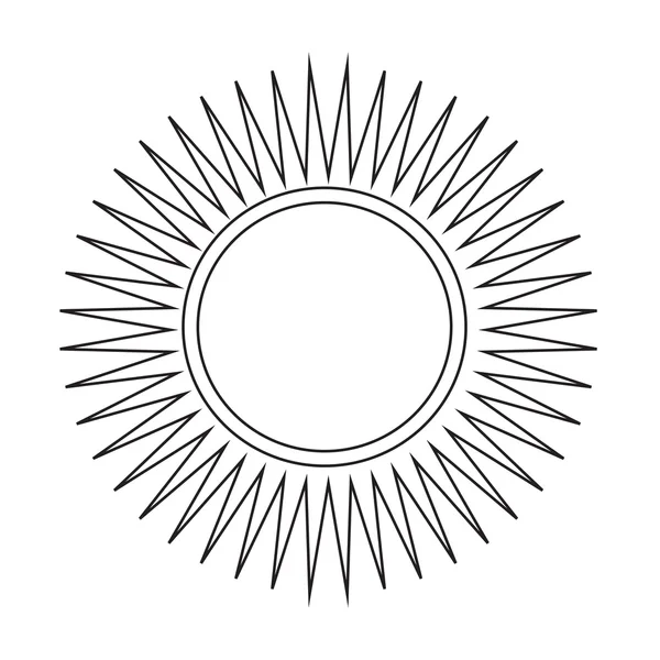 태양 아이콘 — 스톡 벡터