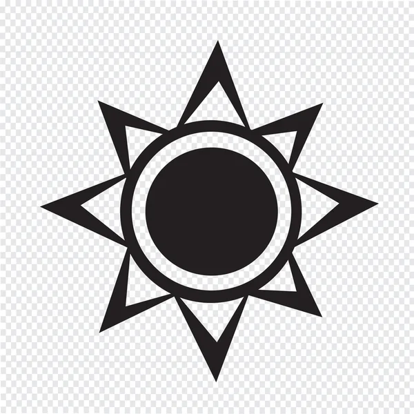 Ikona Sun — Stockový vektor