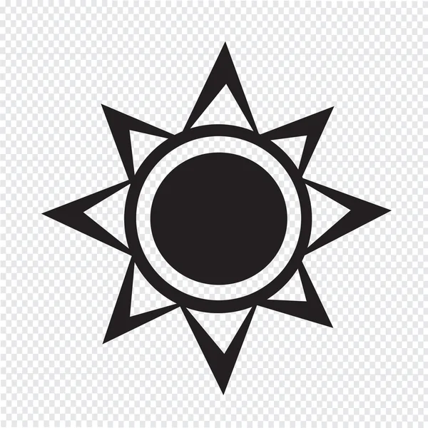 Pictogram sun — Stockvector