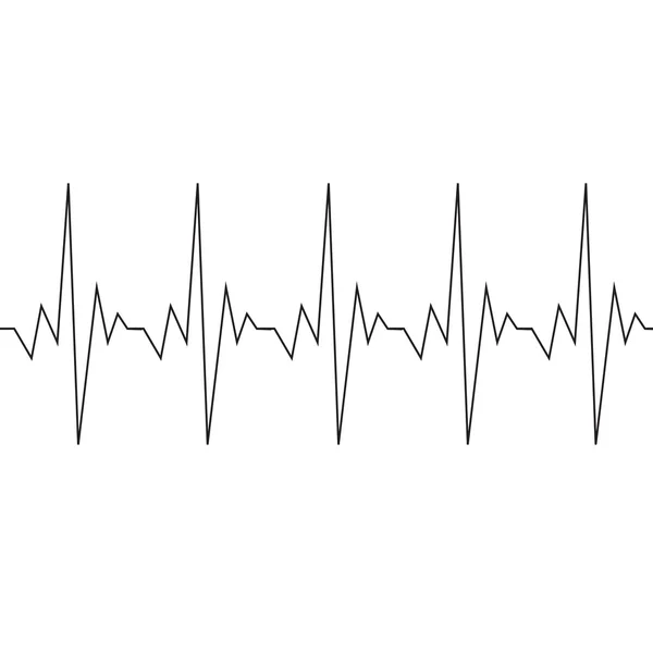 Hjärtslag kardiogram ikon — Stock vektor