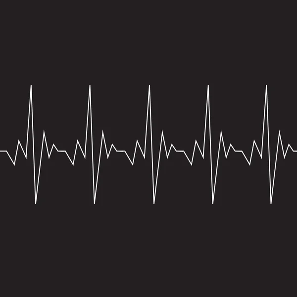 Rythme cardiaque icône cardiogramme — Image vectorielle