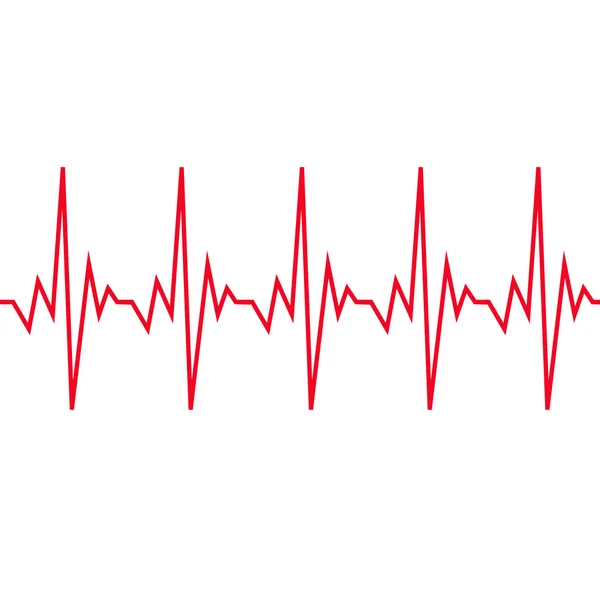 Rythme cardiaque icône cardiogramme — Image vectorielle