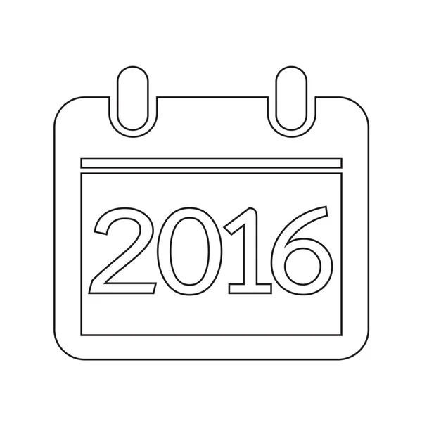 Χρονοδιάγραμμα για το 2016 — Διανυσματικό Αρχείο