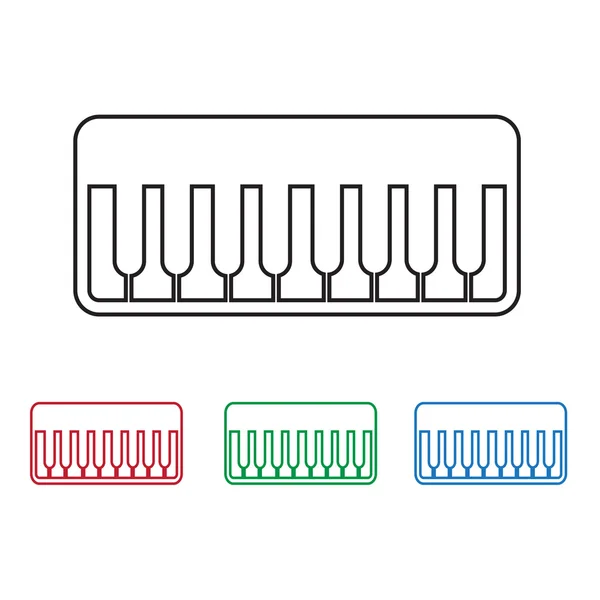 钢琴图标 — 图库矢量图片