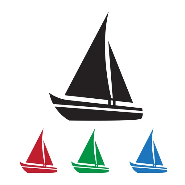 Zeilboot pictogram — Stockvector