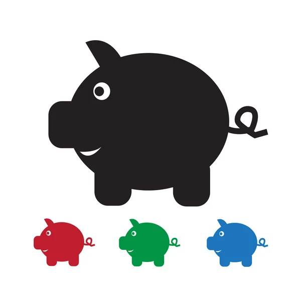 Piggy Bank Icon — Stock Vector