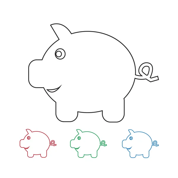 Piggy Bank Icon — Stock Vector