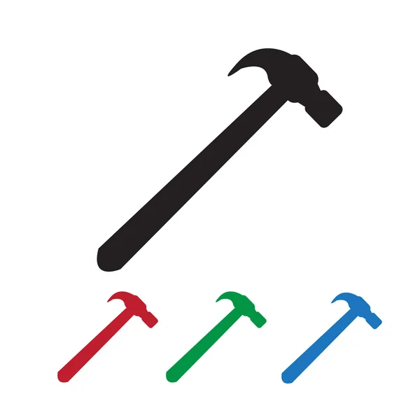 Icono de martillo — Vector de stock