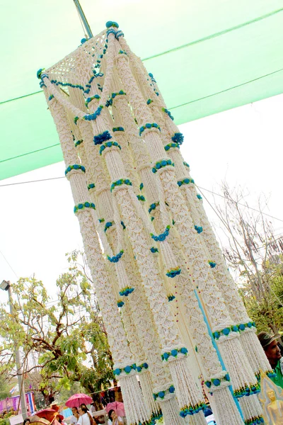 Arroz grinaldas arte Festival Yasothon, Tailândia — Fotografia de Stock