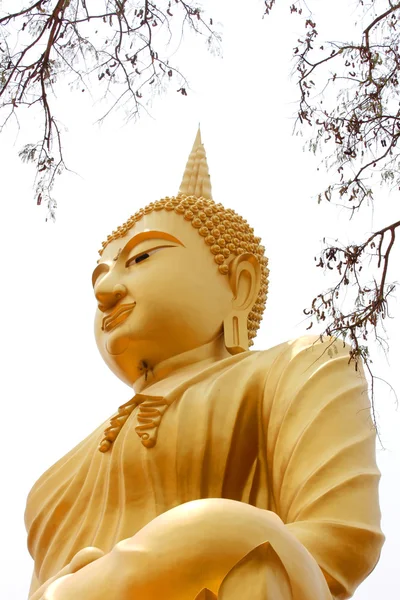 Big golden Buddha khueang nai District, Ubon Ratchathani, Thaila — Stock Photo, Image
