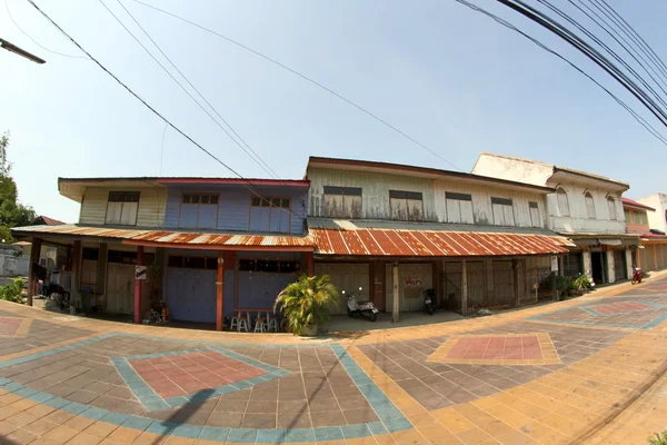 Baan sigha tha, Altstadt in der Yasothon-Stadt — Stockfoto