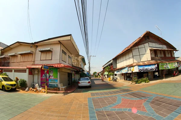 Baan sigha tha, Ciudad Vieja de Yasothon City — Foto de Stock