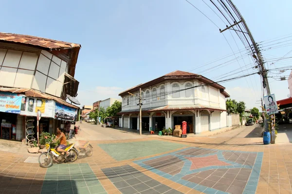 Baan sigha tha, gamla stan i Yasothon City — Stockfoto