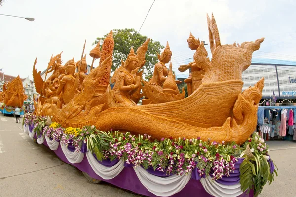 Festival de cire de bougie à Ubonratchathani, Thaïlande — Photo