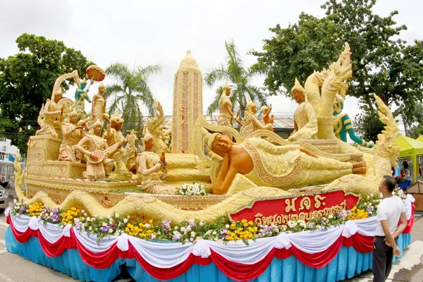 Festival de cire de bougie à Ubonratchathani, Thaïlande — Photo