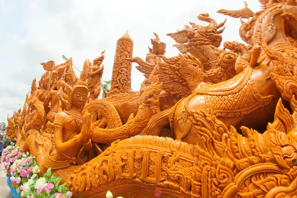 Candle Wax Festival in Ubonratchathani, Thailand — Stock Photo, Image