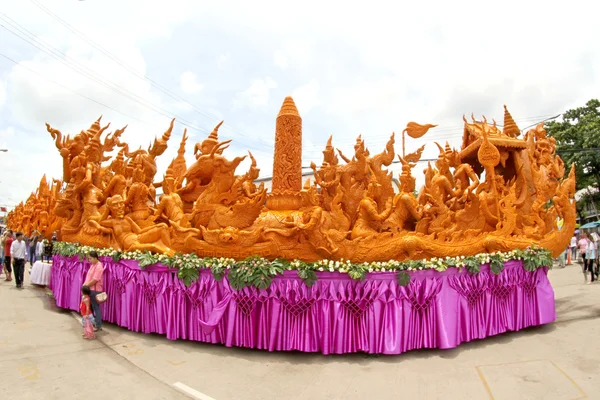 Festival de cera de vela em Ubonratchathani, Tailândia — Fotografia de Stock