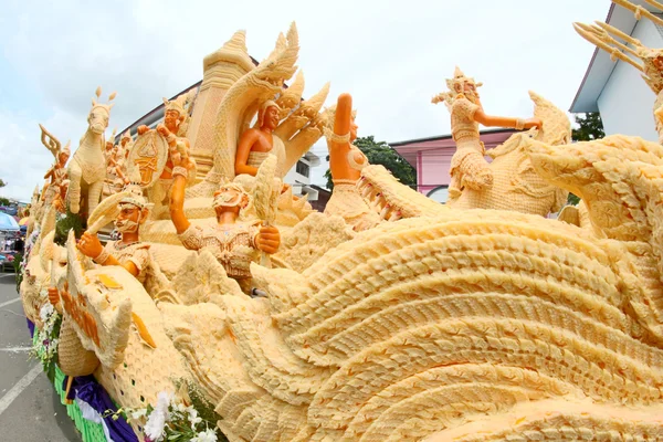 Festival de cire de bougie à Ubonratchathani, Thaïlande — Photo