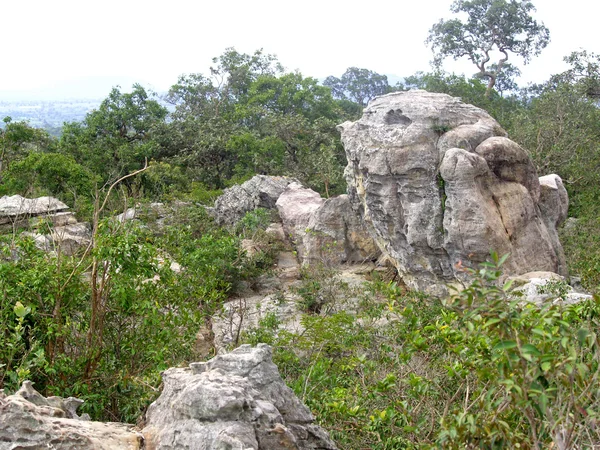 Kaya, Pa Hin Ngam Milli Parkı, Chaiyaphum, Tayland — Stok fotoğraf