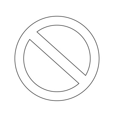 boş yasağı sembol simge