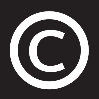 telif hakkı simgesi simgesi