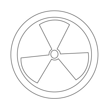 Radyoaktivite işareti simgesi