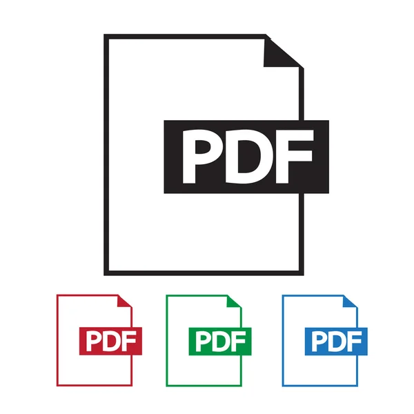 Icono Pdf — Archivo Imágenes Vectoriales