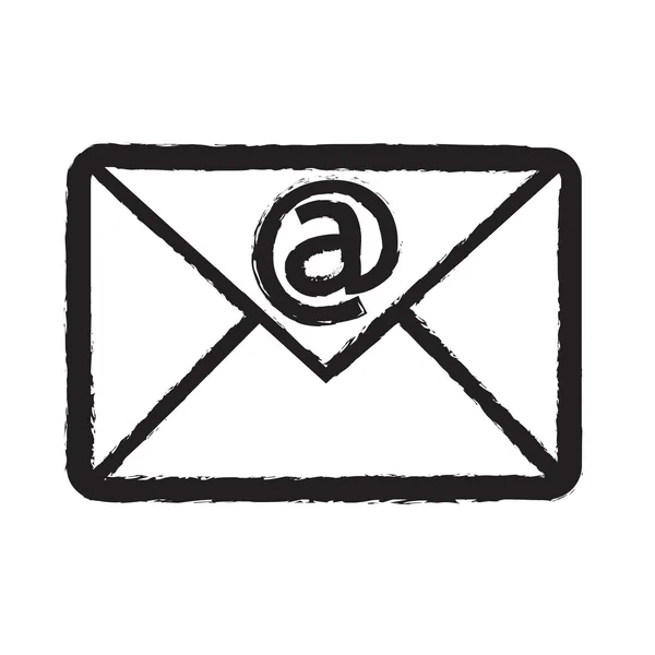 Σύμβολο εικονίδιο ηλεκτρονικού ταχυδρομείου — Διανυσματικό Αρχείο
