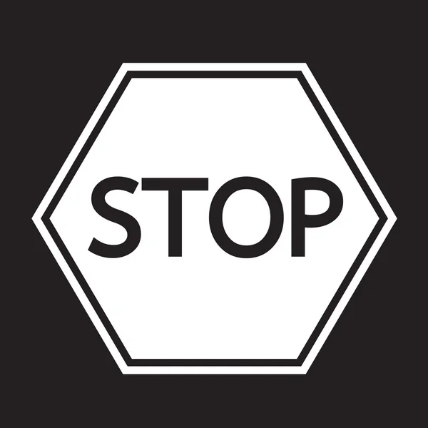 Значок знака остановки — стоковый вектор