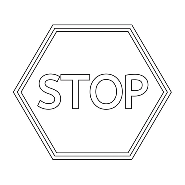 Stopbord pictogram — Stockvector