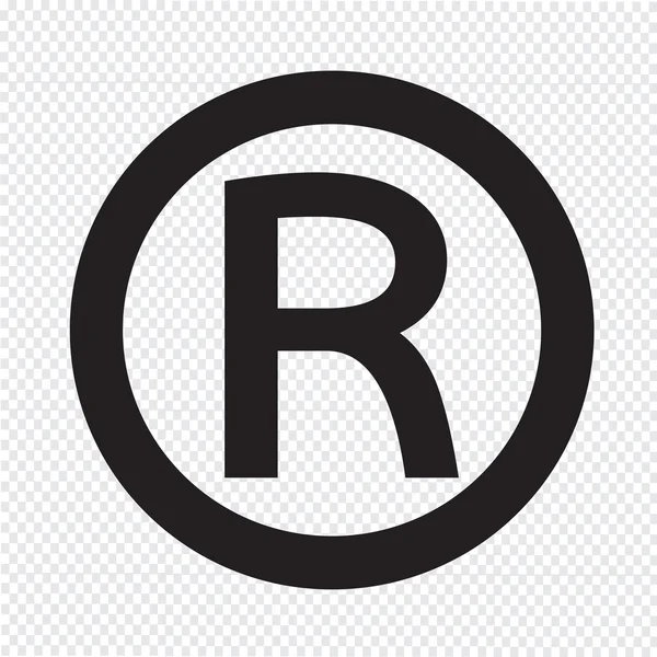 Registered Trademark icon — Stock Vector