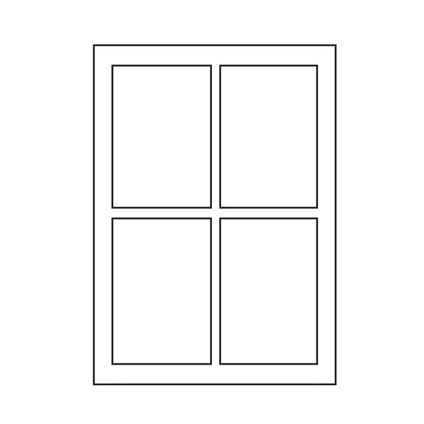 Fenster-Symbol — Stockvektor