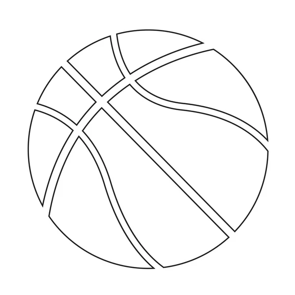 Icône de basket-ball — Image vectorielle