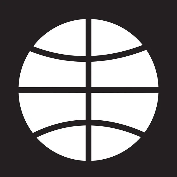 Basketbalové ikona — Stockový vektor