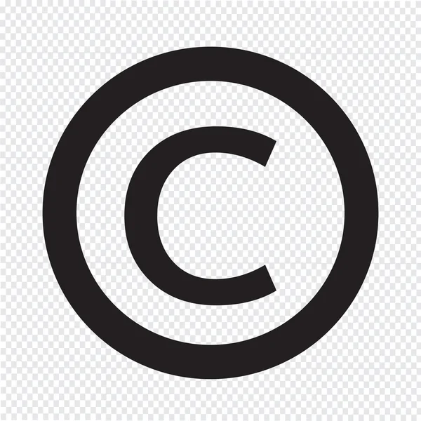 Copyright symbol icon — Stock vektor