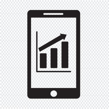 cep telefonu grafik infographics simgesini