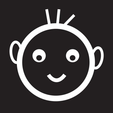 Mutlu çocuk simgesi