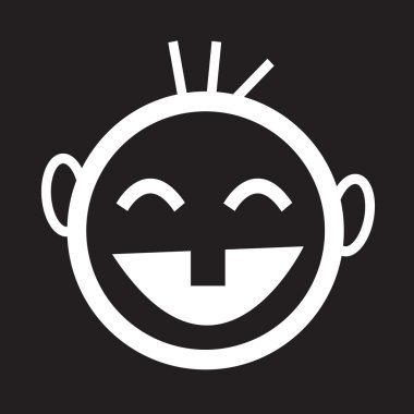 Mutlu çocuk simgesi