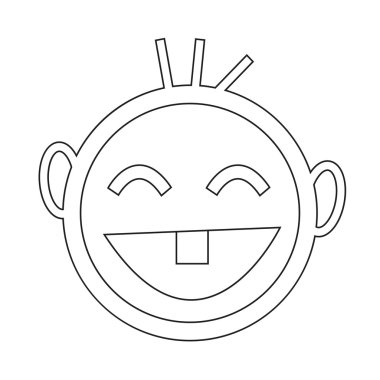 Mutlu çocuk simgesi