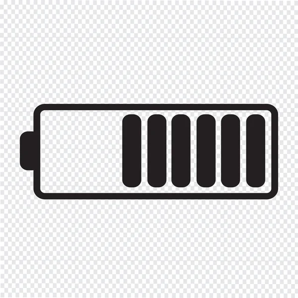 Symbol für Batterie — Stockvektor