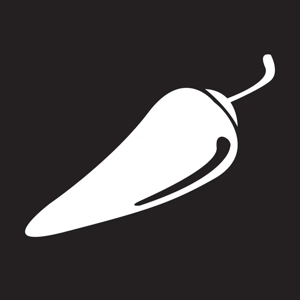 Chili peper pictogram — Stockvector