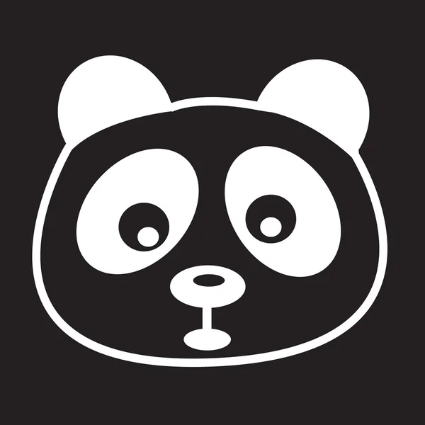 パンダのアイコン — ストックベクタ