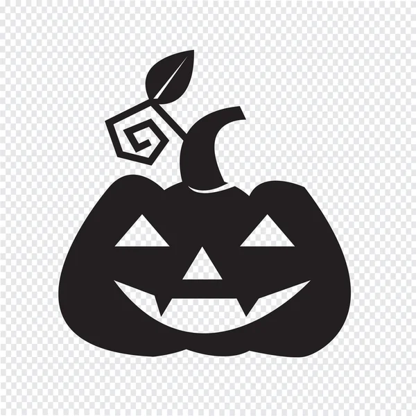 Halloween pumpa ikonen — Stock vektor