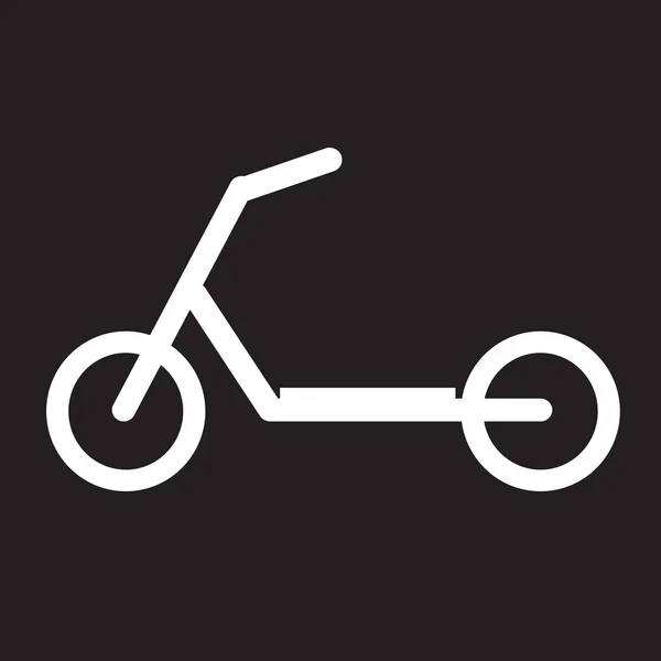 Scooter kinderen pictogram — Stockvector