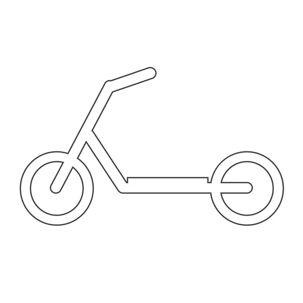 Scooter kinderen pictogram — Stockvector