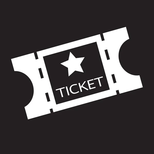 Icona del biglietto del film — Vettoriale Stock