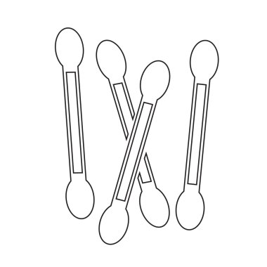 Pamuklu çubukla simgesi