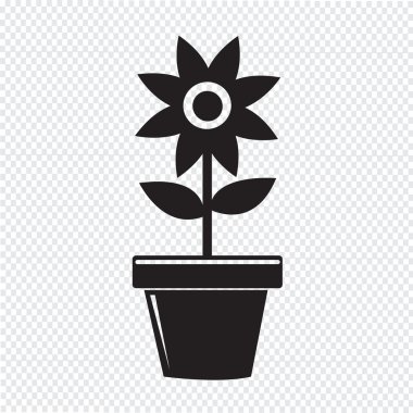 Çiçek Pot simgesi
